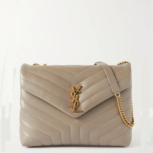 New, YSL  Loulou Toy, Quilted beige